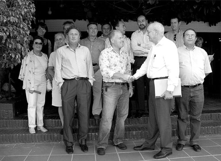 Representación española y estadounidense en el Parador de Mojácar (Mediados de la década de 2000).