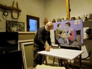 El CICA de Antas acoge una colección de cuadros de mujeres imaginadas por Pedro Soler Valero