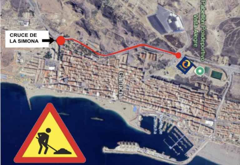 Corte total en la carretera A-370 a la altura de la Rotonda La Simona por obras este lunes y martes