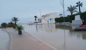 Vuelven las inundaciones a la zona urbana de Vera Playa tras años de inversiones inútiles