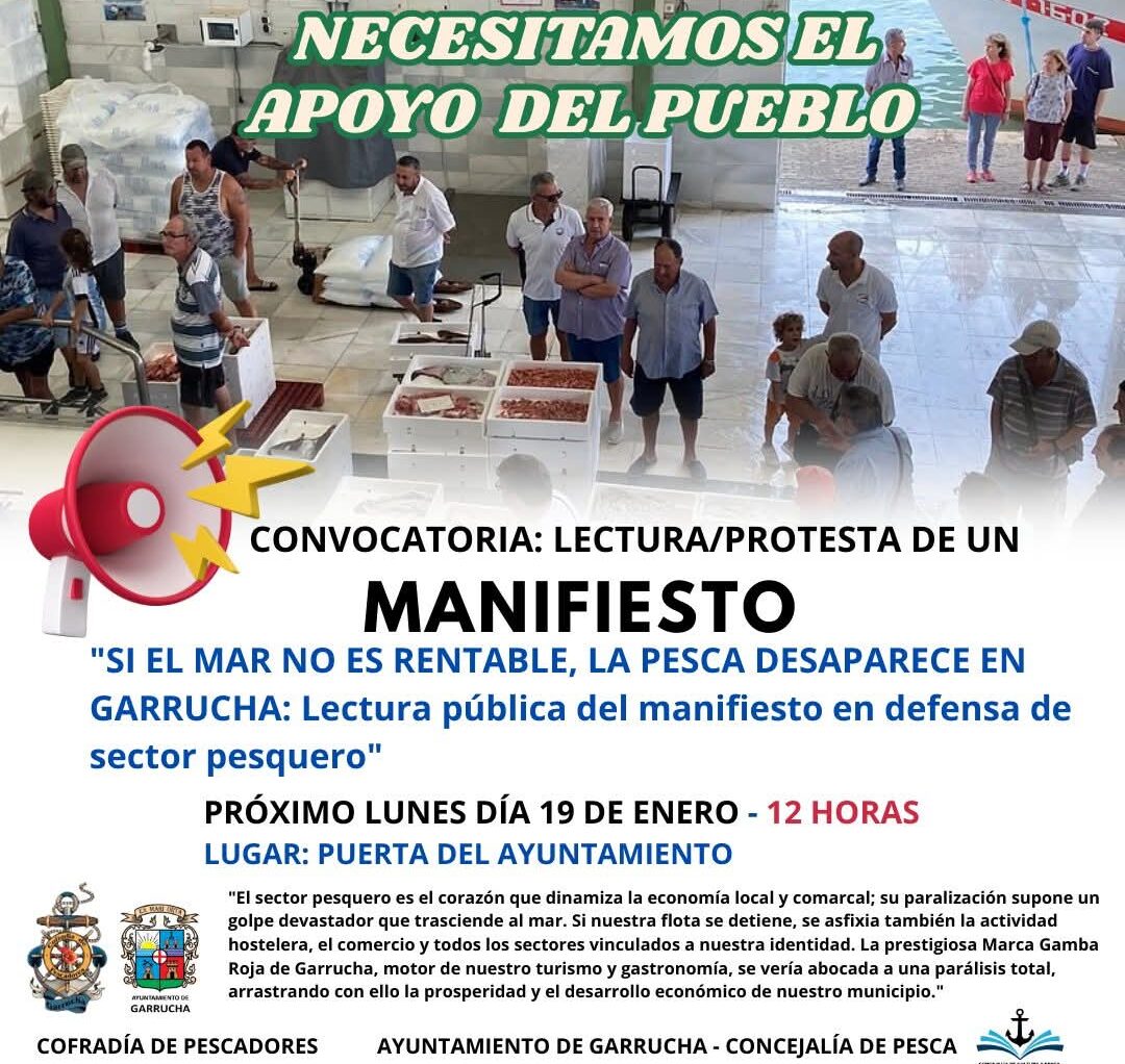 Garrucha convoca una protesta contra una normativa europea que amenaza con ahogar la pesca local