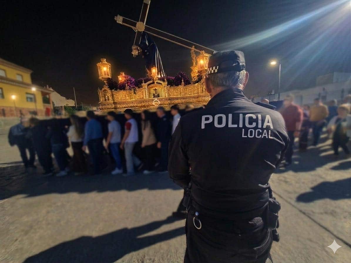 Una conductora ebria intenta colarse en la procesión de Pulpí, choca y se niega al test de alcoholemia