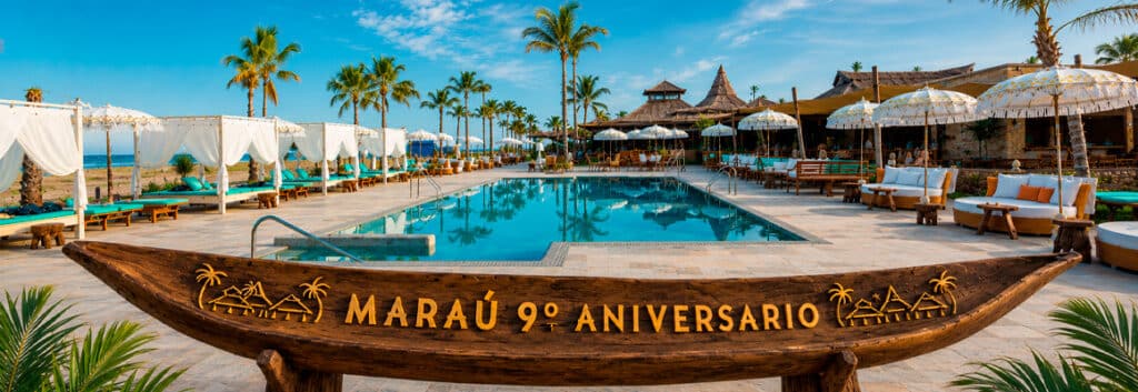Marau Beach Club en Vera Almería. Restaurante - Bar de copas