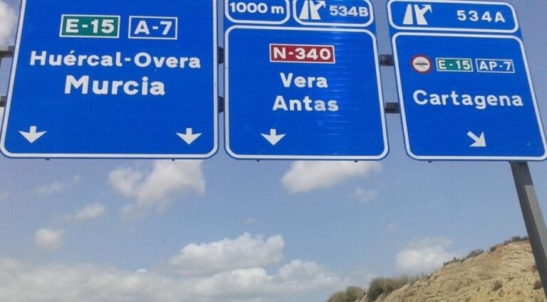 Fomento no responde a los proyectos de Antas y Vera para desdoblar la carretera y evitar inundaciones