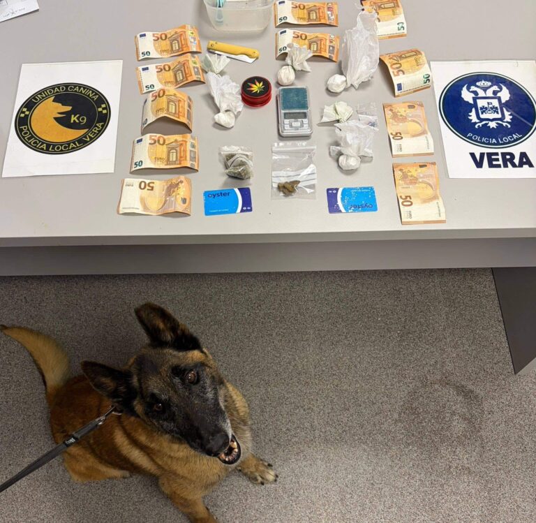 Dos detenidos durante las fiestas de la patrona de Vera: uno por tráfico de drogas y otro por desórdenes