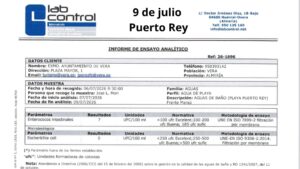 El Ayuntamiento entrega a Veraplayazul los análisis del agua de las playas un día después de pedirlos El Ayuntamiento entrega a Veraplayazul los análisis del agua de las playas un día después de pedirlos