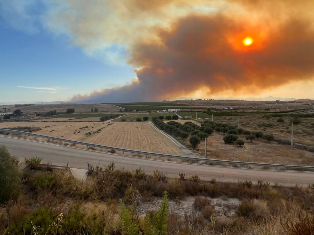 Un grave incendio en la barriada de Almocaizar en Los Gallardos obliga a evacuar a los vecinos Un grave incendio en la barriada de Almocaizar en Los Gallardos obliga a evacuar a los vecinos
