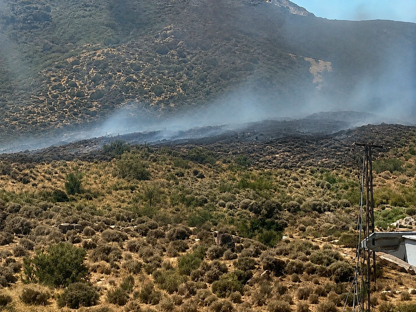 Controlado el incendio de Los Gallardos tras una tarde de tres avisos en el Levante