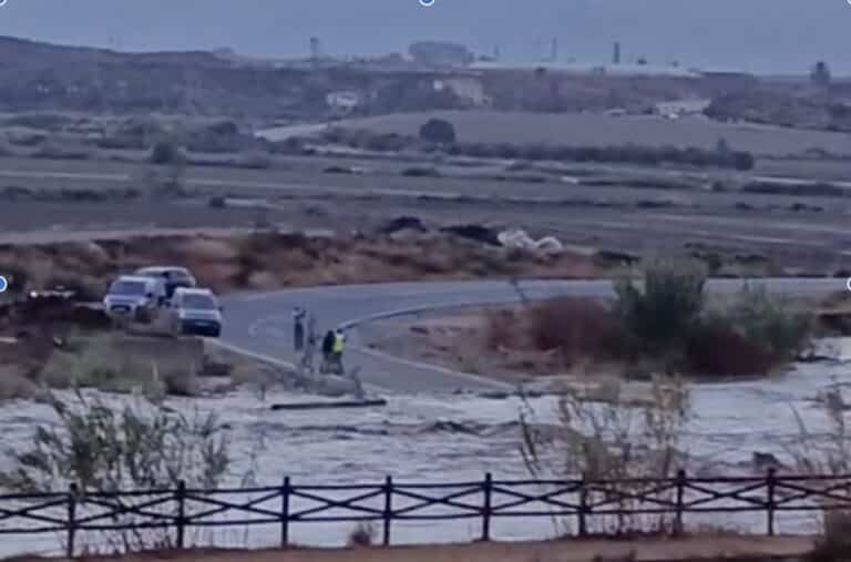 El aviso naranja se apaga en el Levante con menos lluvia de la prevista: 20,8 litros en Pulpí y 5,8 en Cuevas