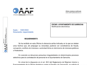 Antifraude investiga la contratación de 14 trabajadores del Ayuntamiento de Garrucha