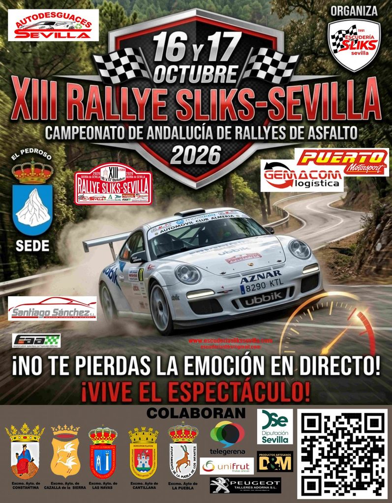 El Rally Sliks de Sevilla rinde homenaje al campeón cuevano José Antonio Aznar El Rally Sliks de Sevilla rinde homenaje al campeón cuevano José Antonio Aznar