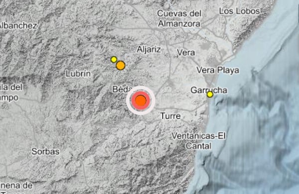 Un terremoto de magnitud 3,4 con epicentro en Los Gallardos se siente en 22 municipios almerienses